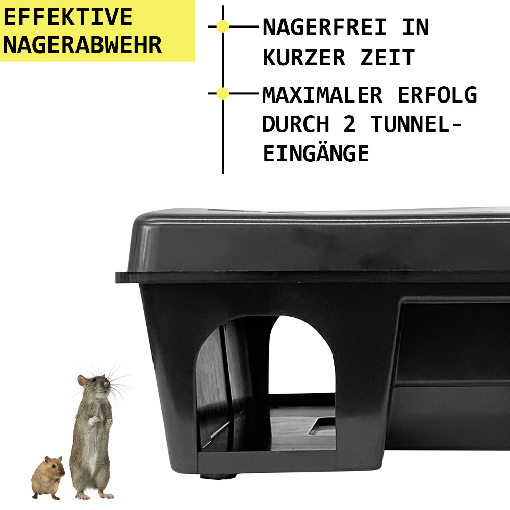 8x Bait Station Rat Mice Bait Box Garden Mouse Trap Rat Trap Kids