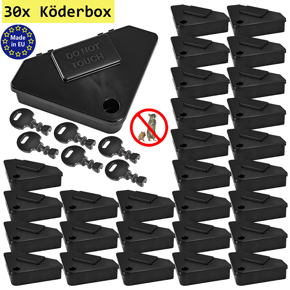 4x Köderbox Mäuseköderbox Mäusefalle Köderstation Mäuseköder Maus - Foto 12