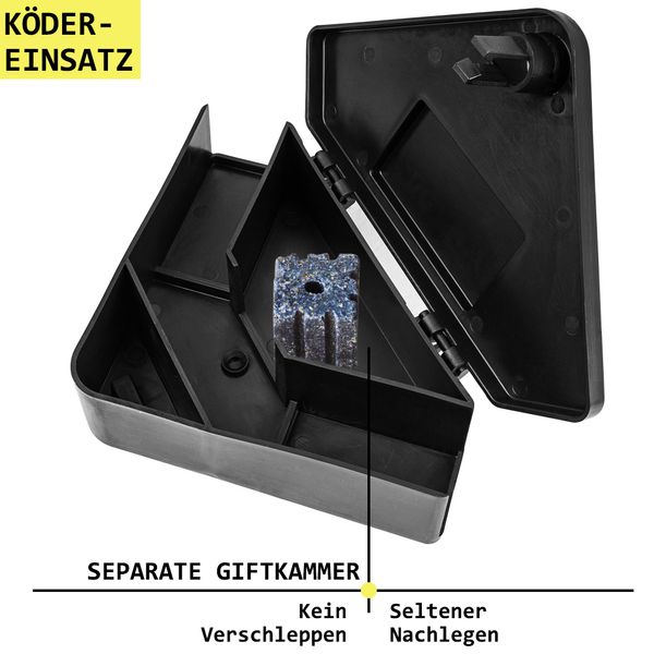 Auswahl Mausefalle Muse Maus Garten Ecke Musefalle Koederbox Kderbox  Kderstation fr Musegift Maeuse Musekderbox Gift Koeder Whlmaus  Vertreiben Schlssel Petigi | Lagento.de