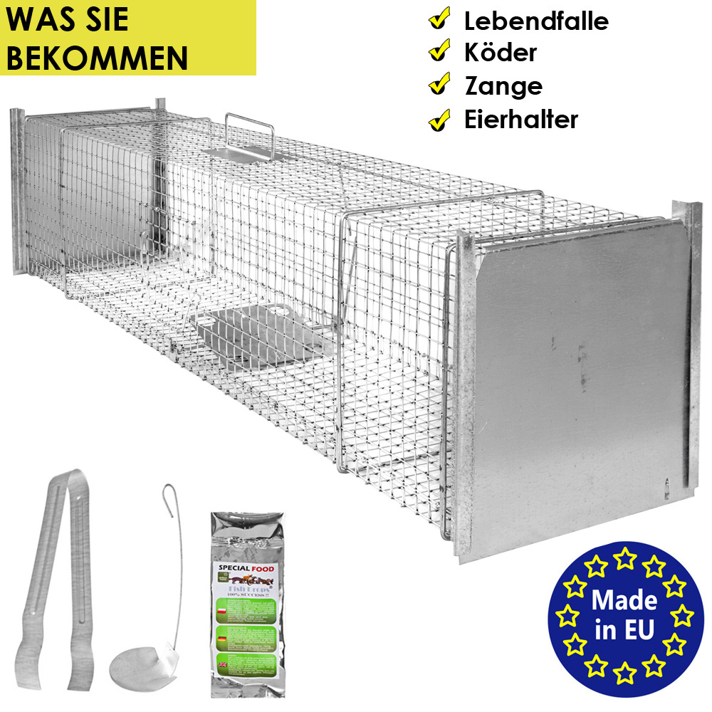 Lebendfalle Marder Falle Fuchs Lebend Wiesel Garten Kaninchen Abwehr  Umsiedeln Waschbr Dachs Haus Zubehr Vertreiben Dachboden 150 x 29 x 31  Stable Petigi | Lagento.de
