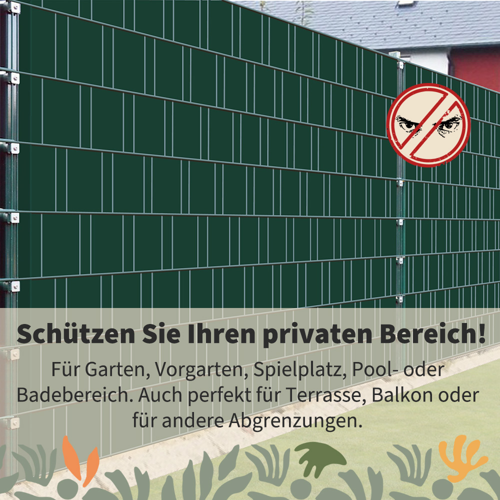 Suinga Schermo Privacy In PVC Naturale – 1x5 Metri, Bifacciale, Con Filo Di Nylon Ogni 10 Cm – Per Giardino, Terrazzo, Balcone