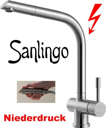 NIEDERDRUCK Sanlingo Küchenarmatur Spültischarmatur mit ... NIEDERDRUCK Sanlingo Küchenarmatur Spültischarmatur mit ...