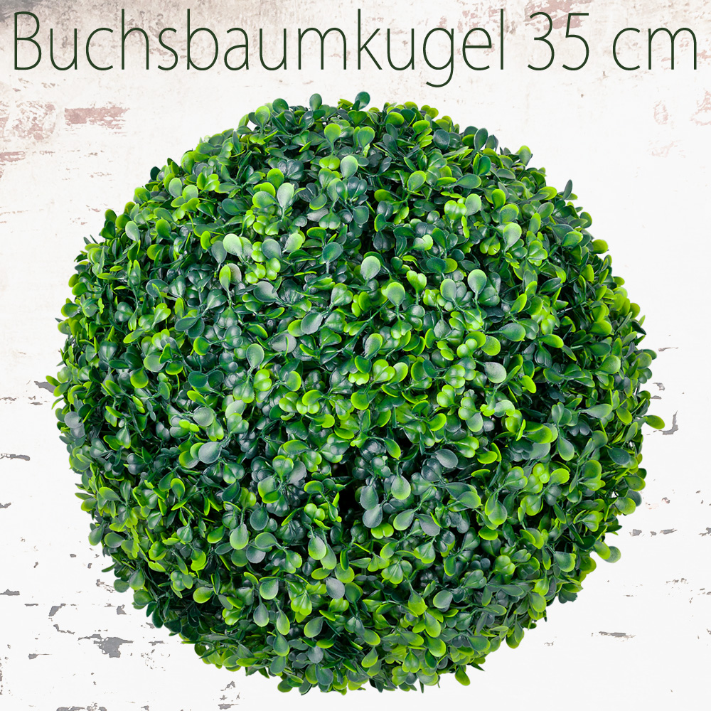 Buchsbaum Kugel Knstliche Pflanze Buxus Deko 35cm Innen/Aussen Decovego |  eBay.de