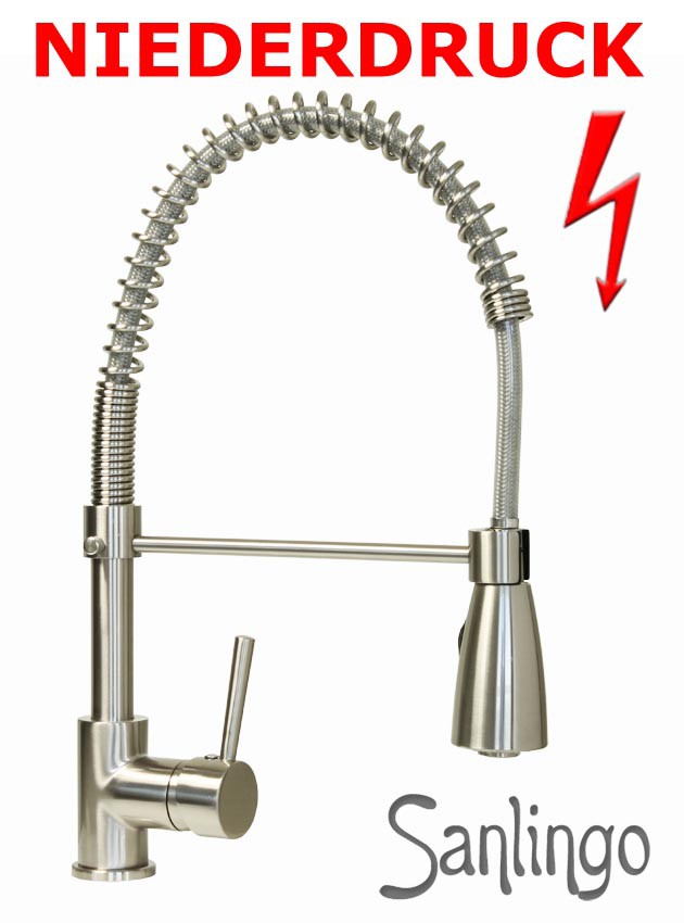 Niederdruck Gastro Spültisch Profi Küchenarmatur mit 2 Strahlarten ... Niederdruck Gastro Spültisch Profi Küchenarmatur mit 2 Strahlarten ...