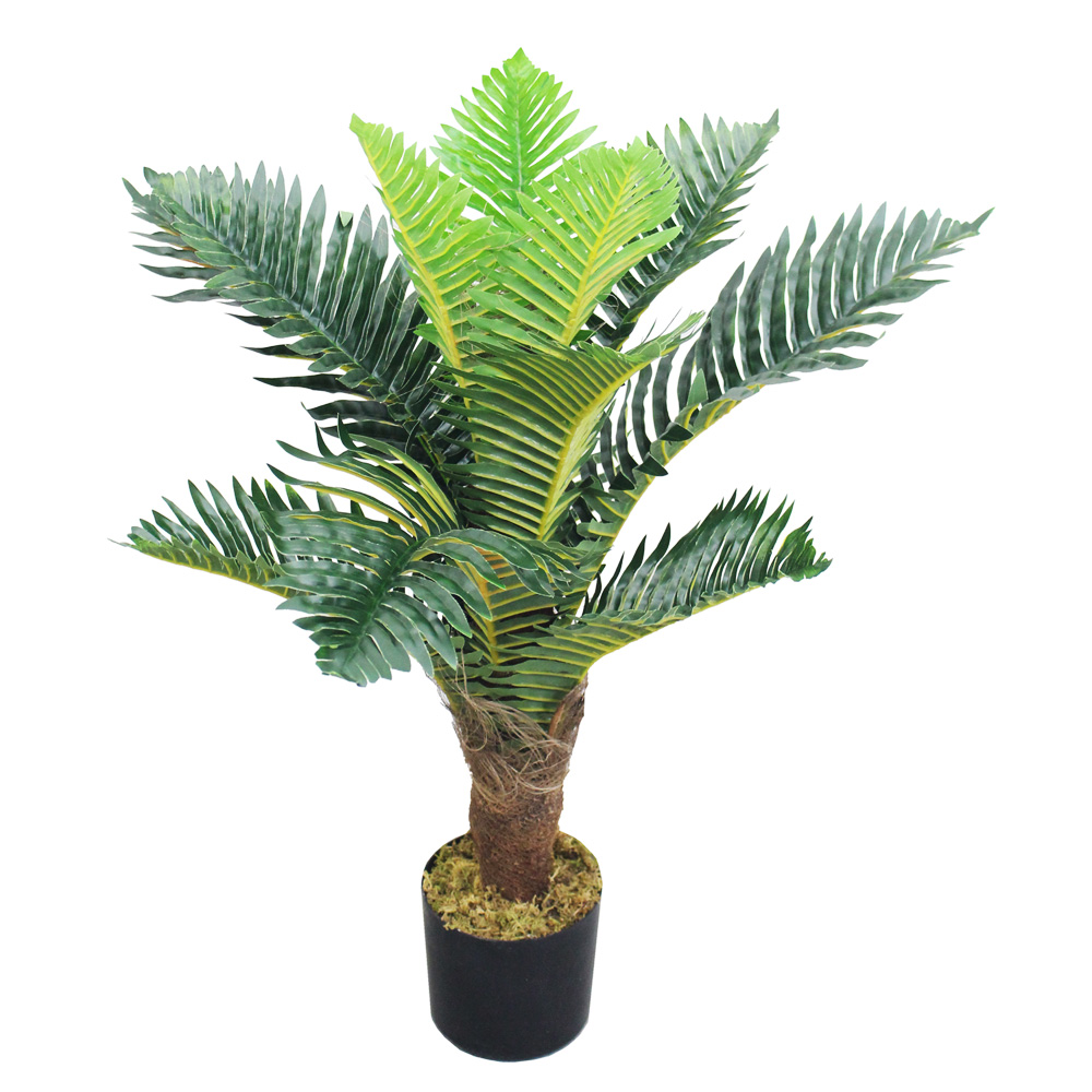 Palme Palmfarn Kunstpflanze Plastik Knstliche Pflanze 65cm Decovego |  eBay.de