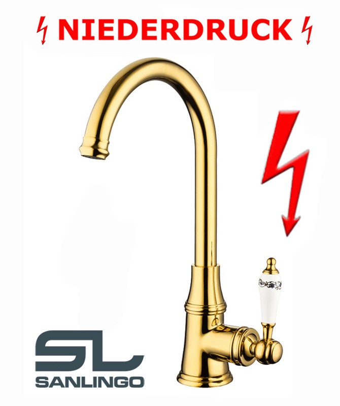 Niederdruck Landhaus Bad Waschbecken Waschschale Einhebel Armatur Keramik Griff Gold Schwenkbar Sanlingo Niederdruck Landhaus Bad Waschbecken Waschschale Einhebel Armatur Keramik Griff Gold Schwenkbar Sanlingo