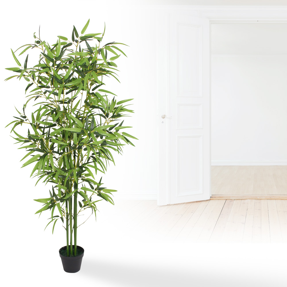 Bambus Kunstpflanze Knstliche Pflanze 150cm Kunstbaum Bambus-Strauch  Decovego | eBay.de
