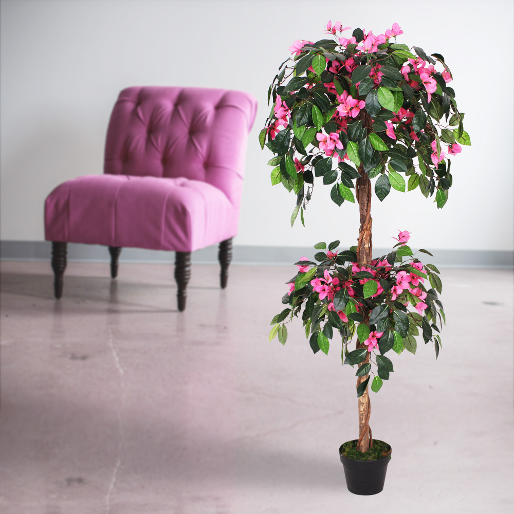 Drillingsblume Bougainvillea Kunstpflanze Kunstbaum Knstlich 150 cm  Decovego | eBay