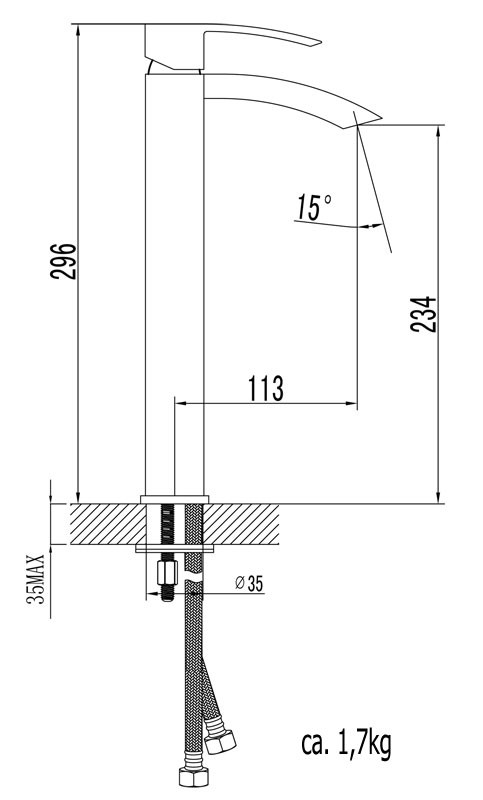 Moderne Design Badezimmer Waschbecken Waschschale Armatur Sanlingo