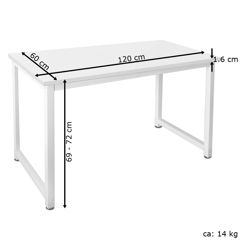 Scrivania Ufficio Scrivania 120 Cm Bianca Scrivania Da Ufficio