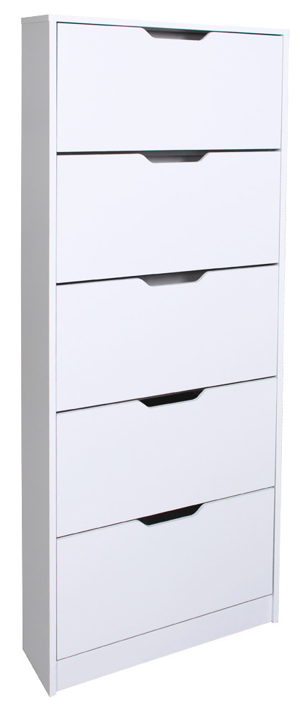 5 Drawer Shoe Rack Cabinet Storage Footwear Stand White Kingpower Ceres Webshop