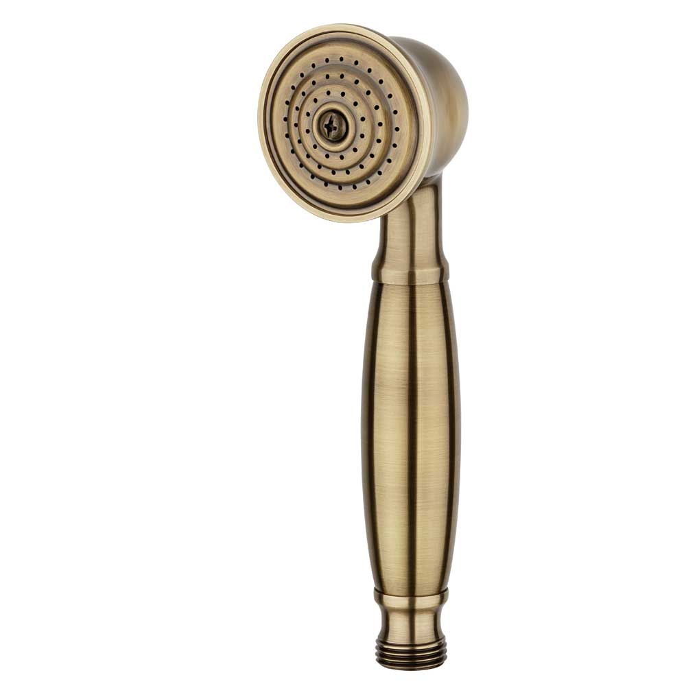 Wuyangcun Retro Duschkopf - Keramik Griff Handbrause In Bronze Edelstahl