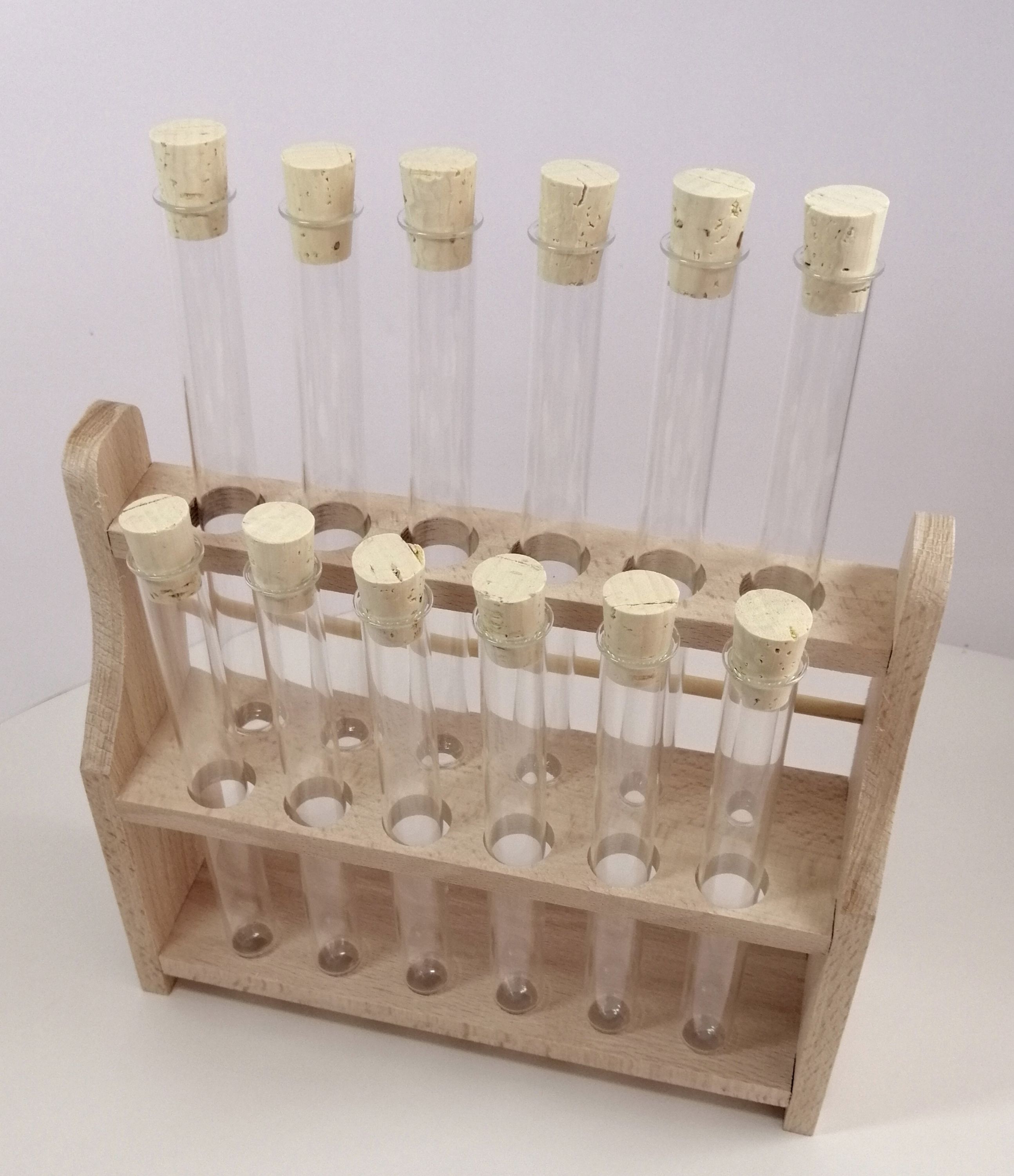 Reagenzgläser Mit Flachboden, Aus Glas, 10er Set, Glaswaren Dekoration Tischdeko