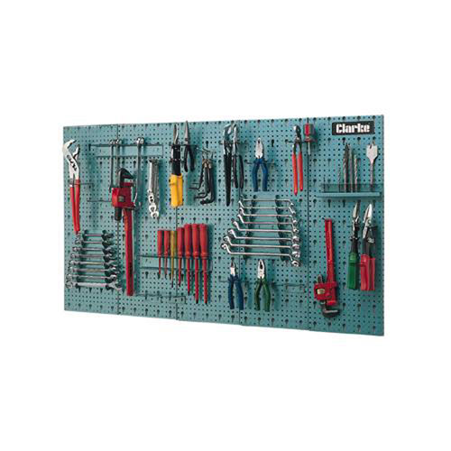 Clarke Garage Steel Tool Rack Wall Mounted 1130mm X14mm X 630mm Cwr45 - Tool Organizer Wall Mount Clarke Garage Steel Tool Rack Wall Mounted 1130mm X14mm X 630mm Cwr45 - Tool Organizer Wall Mount