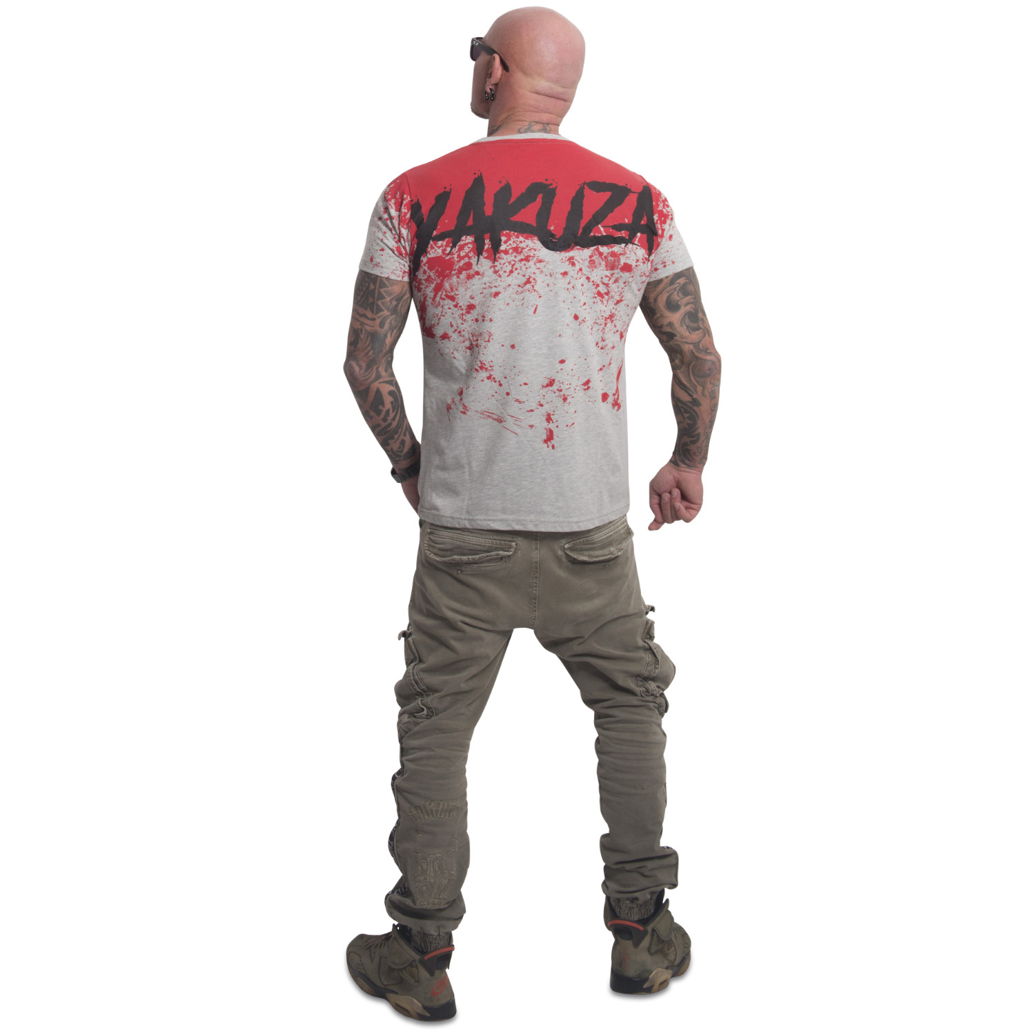 Yakuza Pánská Mikina S Kapucí Splash Allover
