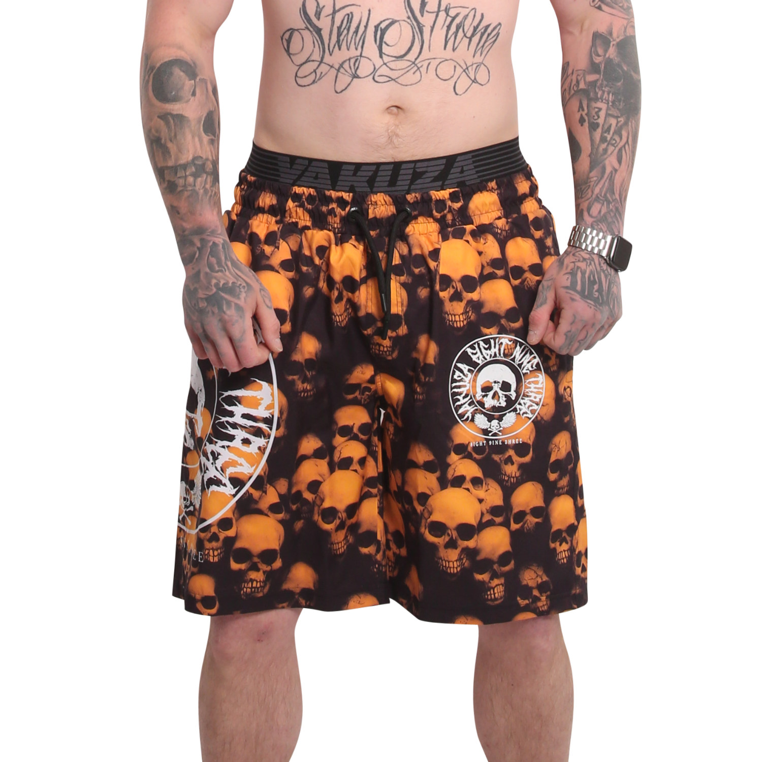 Skull Theme Board Shorts