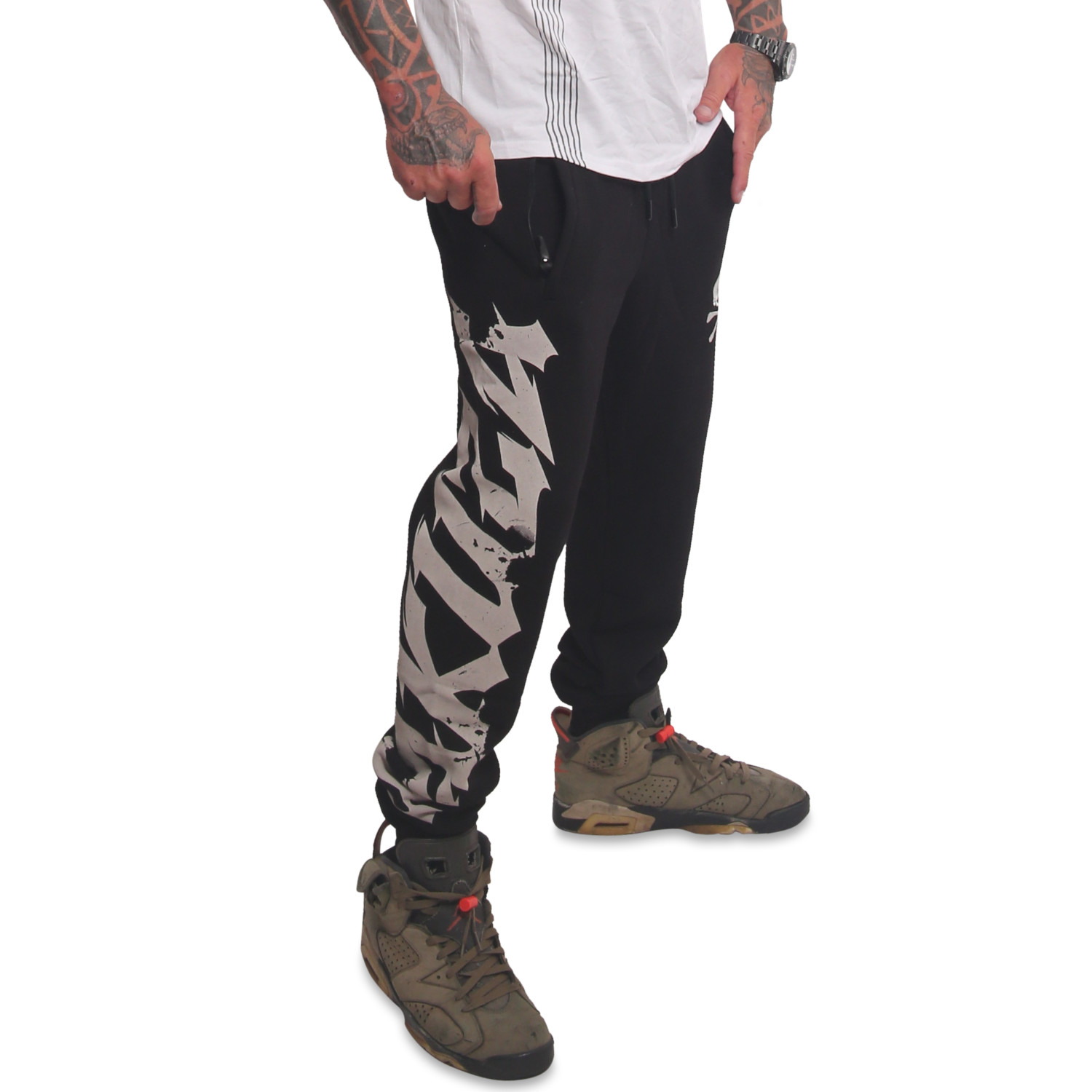 Pantalon Jogger Yakuza Battlefield Homme - Coupe Ample - Taille Réglable - Style Décontracté Vintage