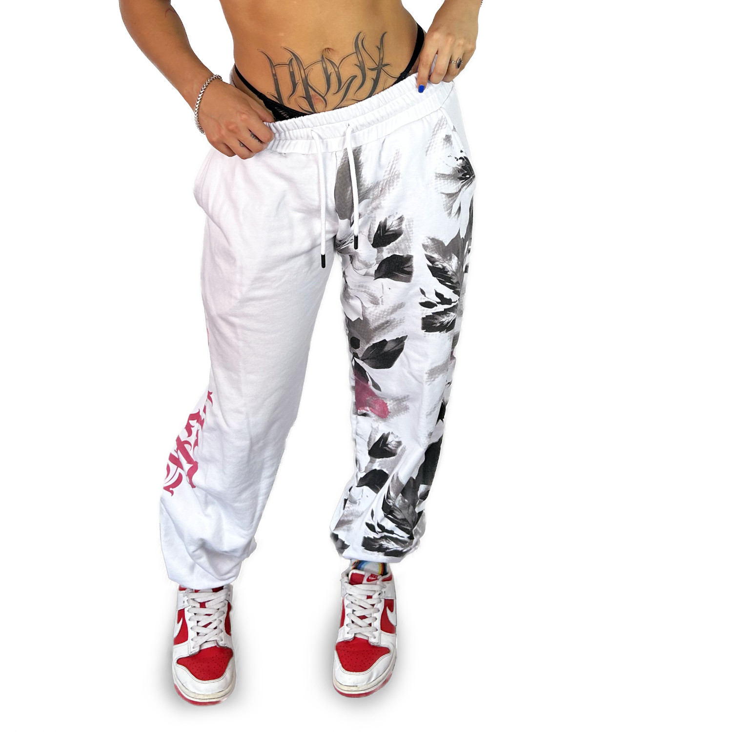 Flower Style Loose Joggers