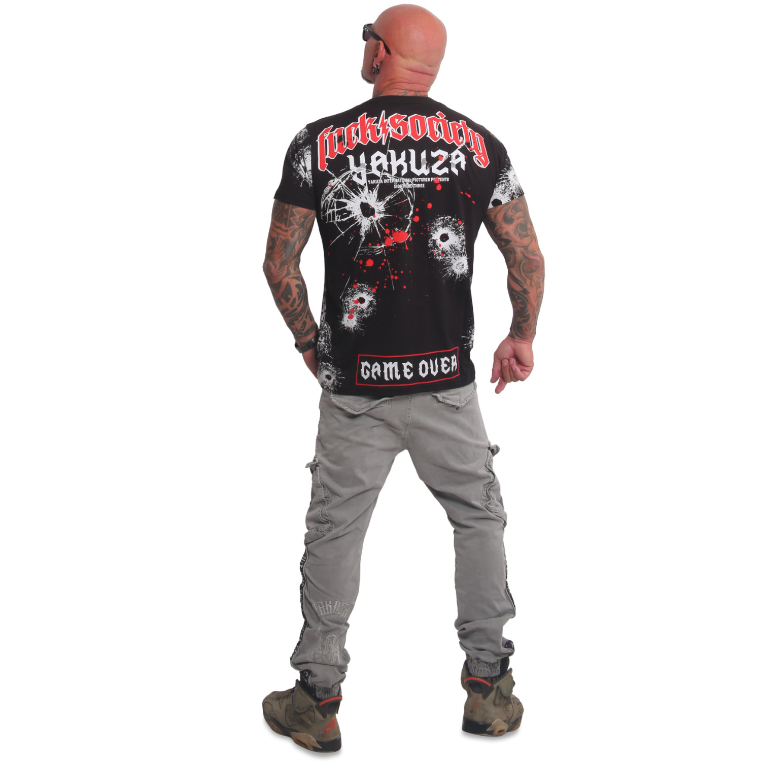 Yakuza T-shirt da uomo Deep Down V02 Regular, Nero , M