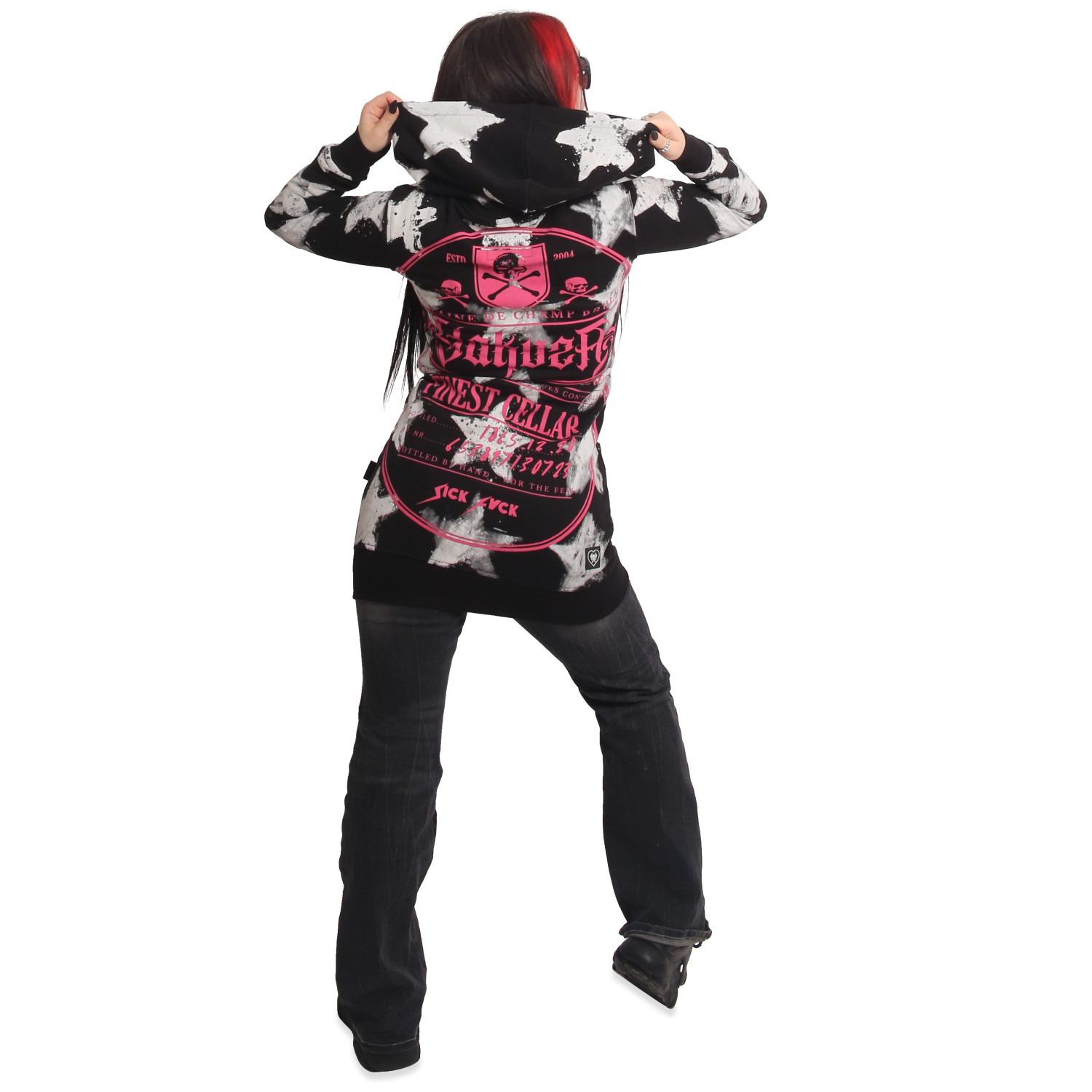 Starz Allover Long Zip Hoodie