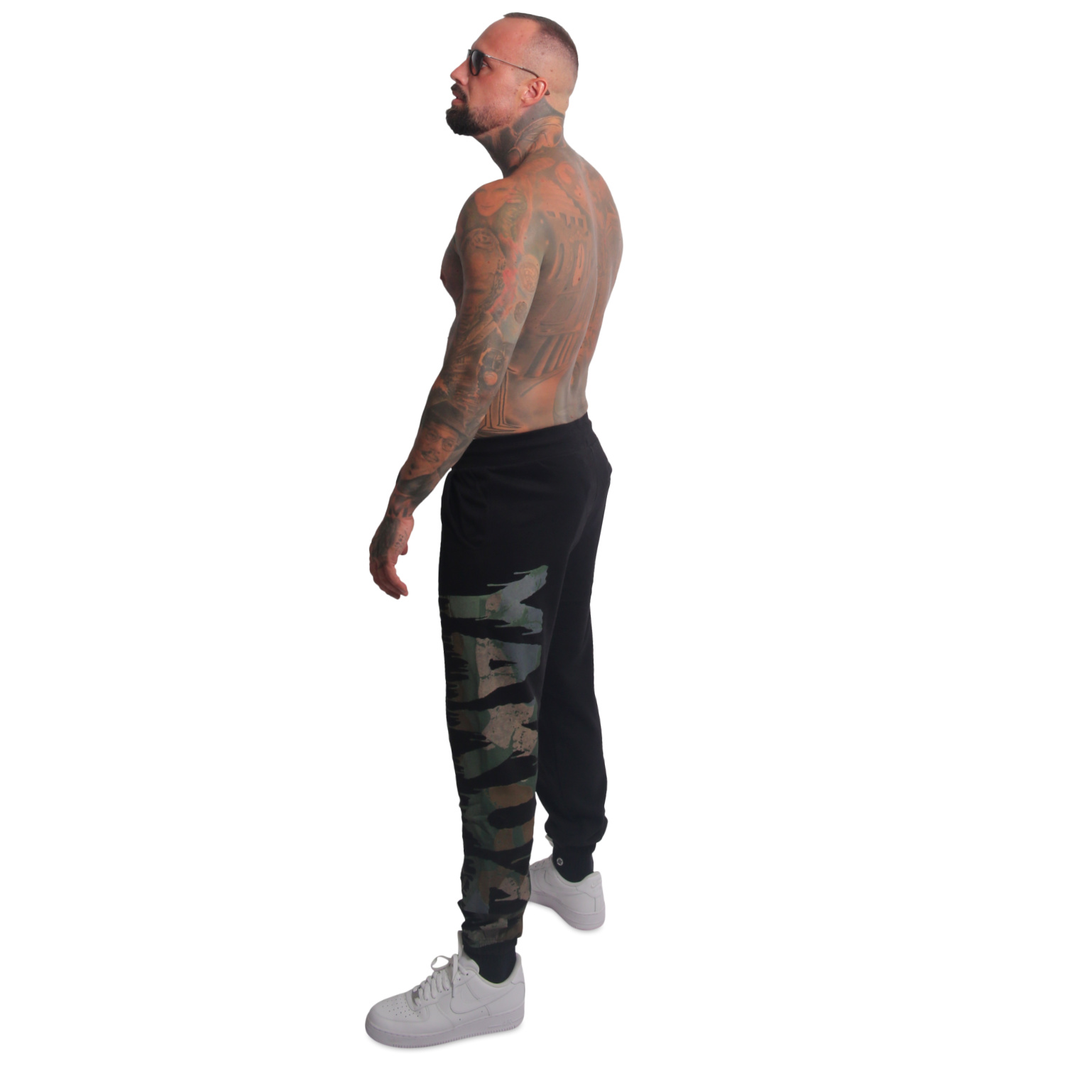 Yakuza Pantaloni da jogging da uomo Silent Loose, Nero , S