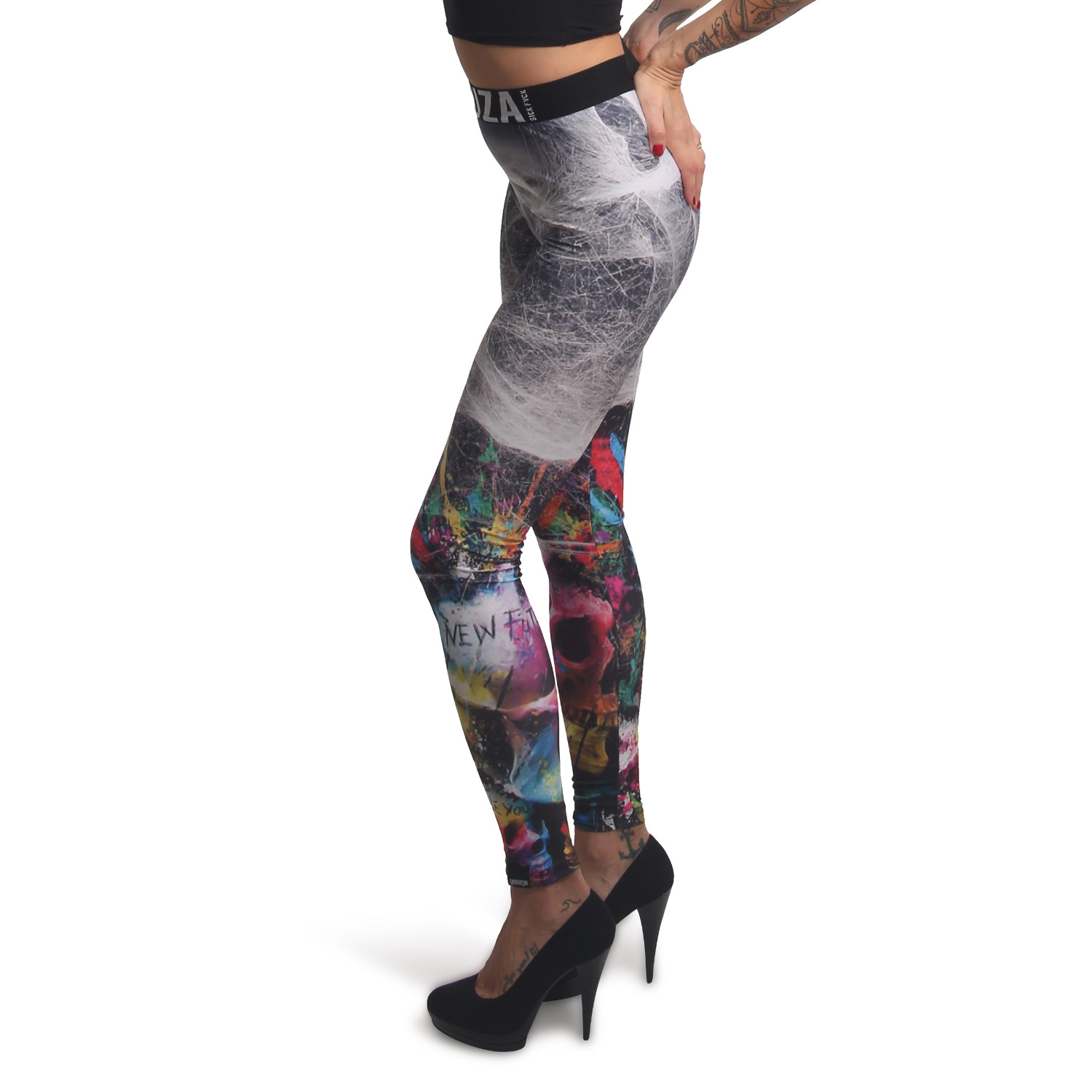 Yakusa spiderrush Leggings leb-15111 Multicolored multicolores