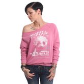 YAKUZA Damen Panda Wide Crew Neck Sweatshirt GPB-16105 Black Schwarz