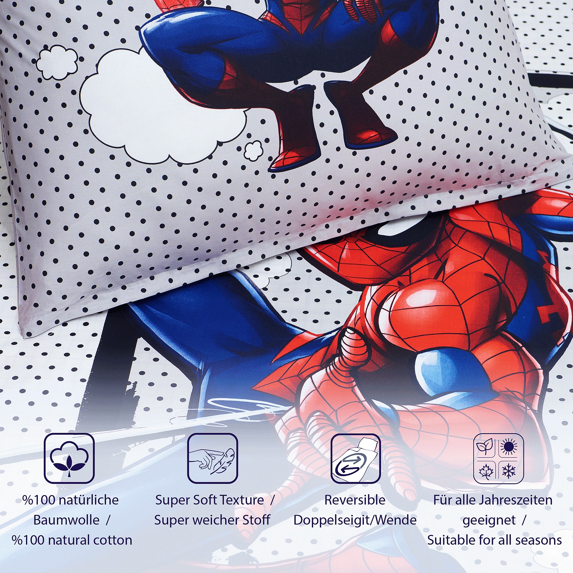 Overwatch Wendebettwäsche-Set 135x200 + 80x80 Cm – 100% Baumwolle Mit Genji, Reaper & Anderen Helden