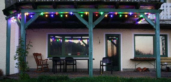 4,80 Gartenbeleuchtung Partylichterkette JACK-Shop Bunte LEDs m LED 24er | Lichterkette