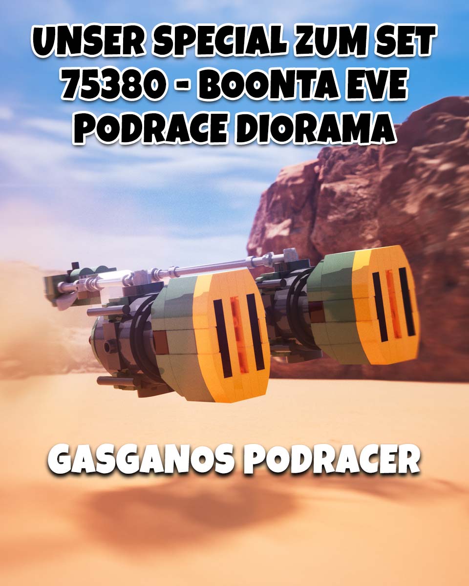     LEGO 75380 Boonta Eve Podrace Diorama mit Gasganos Podracer Special