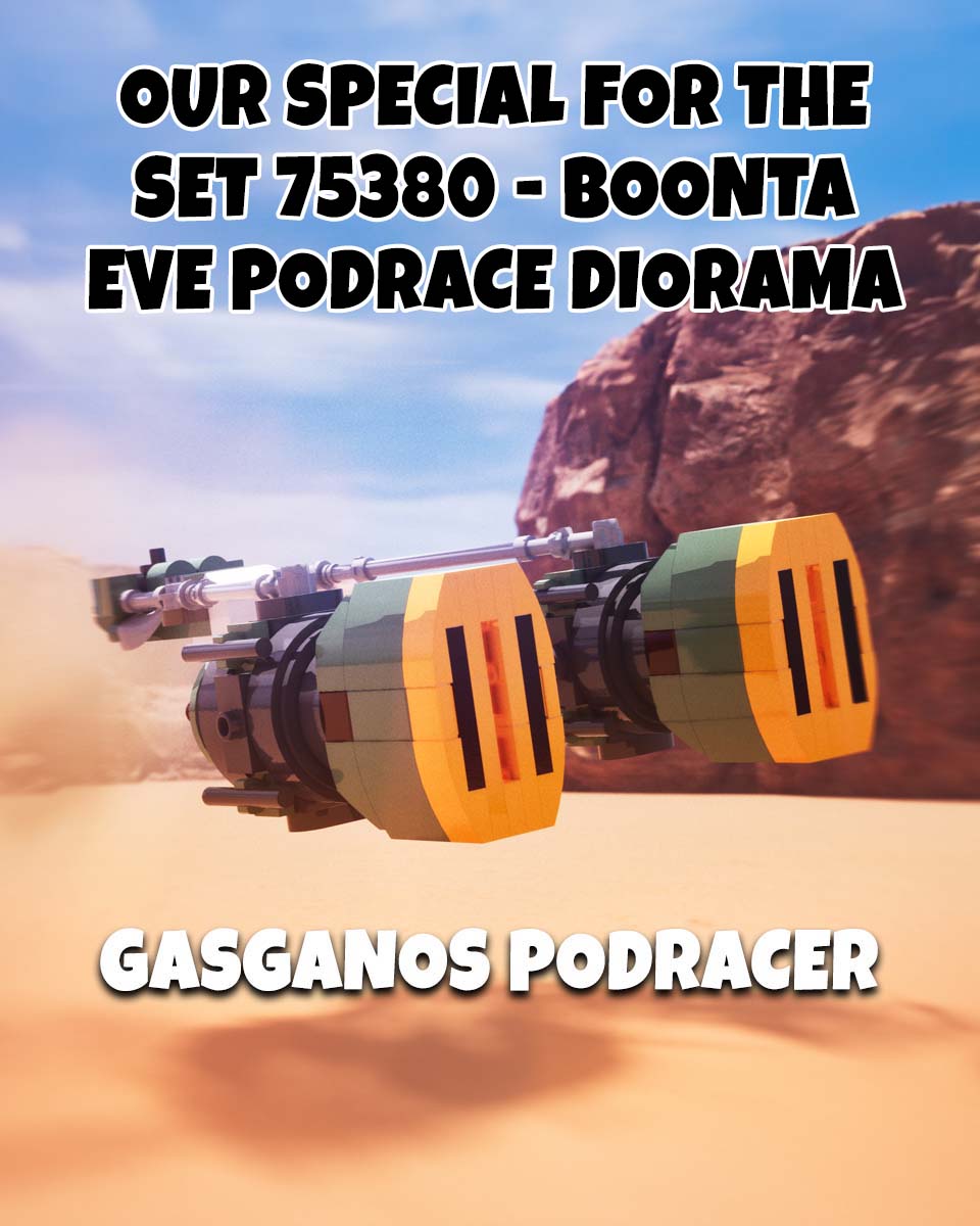     LEGO 75380 Boonta Eve Podrace Diorama with Gasganos Podracer Special