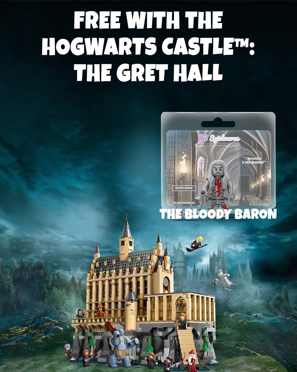     LEGO 76435 Hogwarts™ Castle: The Great Hall with Custom Minifigure Bloody Baron