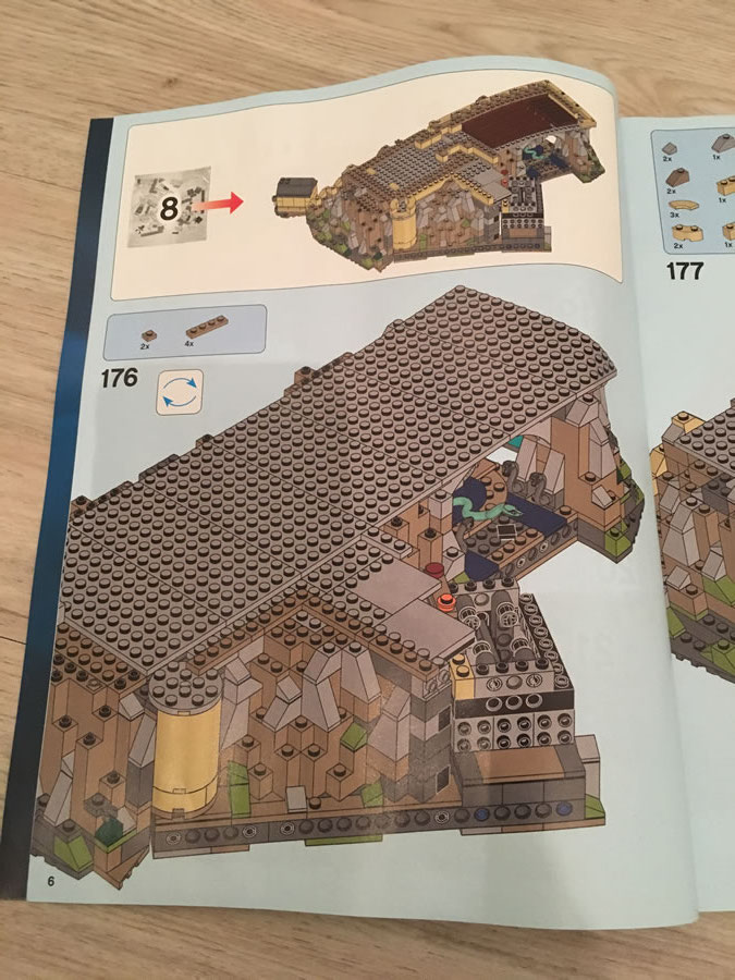 LEGO Hogwarts Schloss Bauschritt