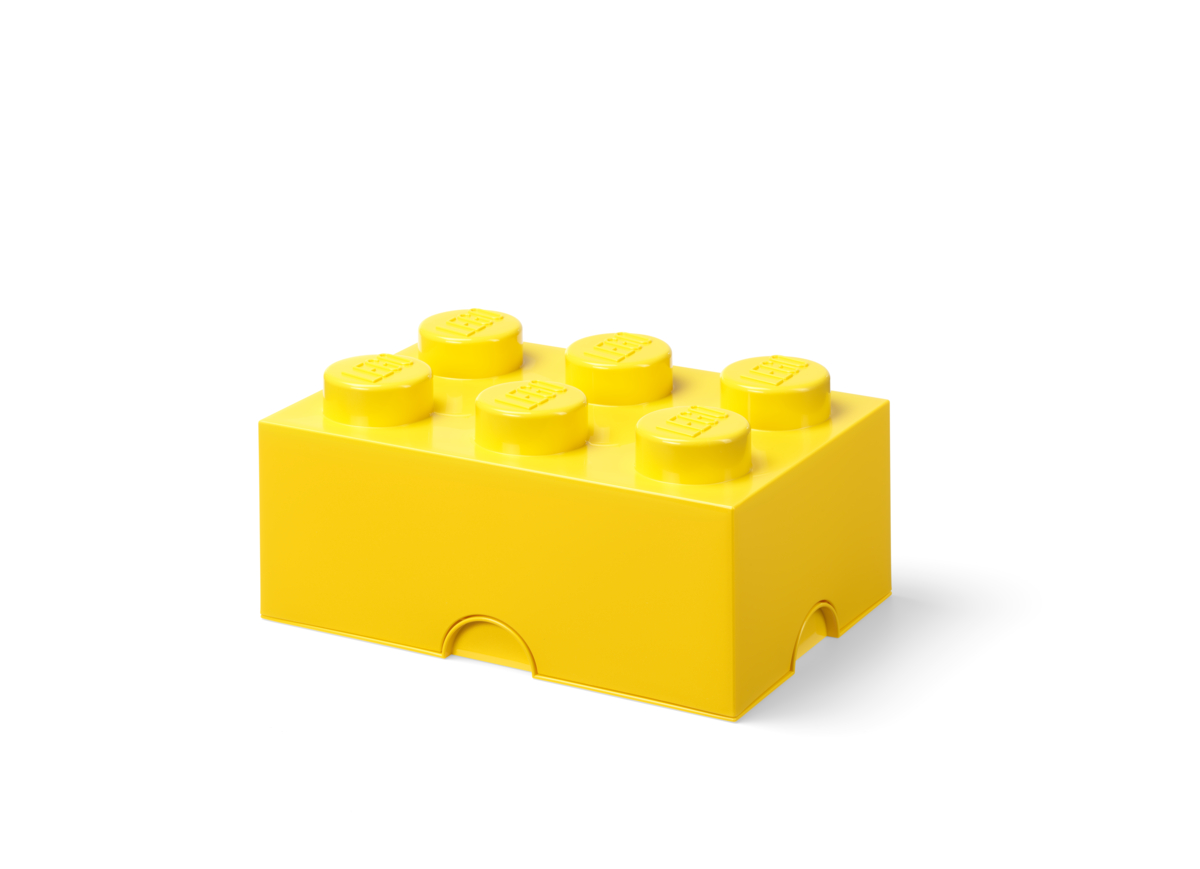 LEGO 4000805 Boîte de rangement LEGO avec 6 crampons, gris