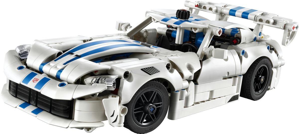 LEGO 42234 Dodge Viper GTS-R Motordetail mit V10-Kolben