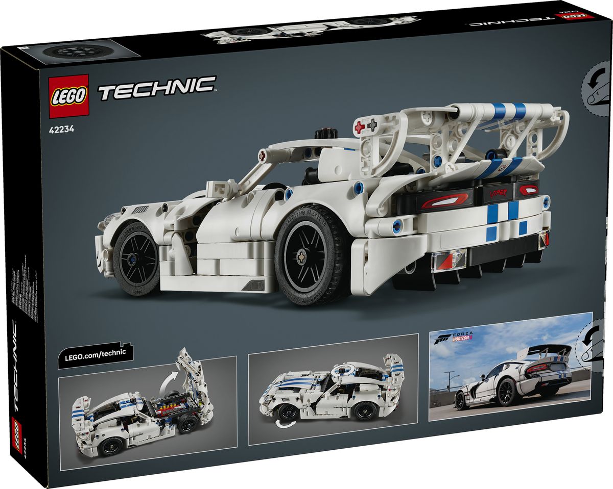 LEGO 42234 Dodge Viper GTS-R Heckansicht mit Spoiler