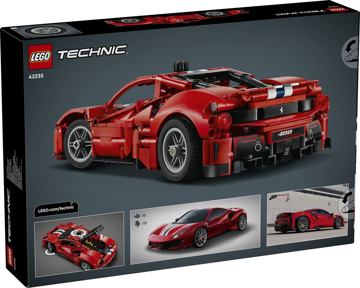 LEGO 42235 Ferrari 488 Pista Heckansicht