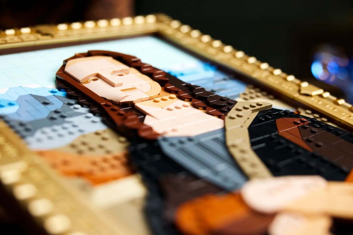 Mona Lisa with Leonardo da Vinci minifigure | JB Spielwaren