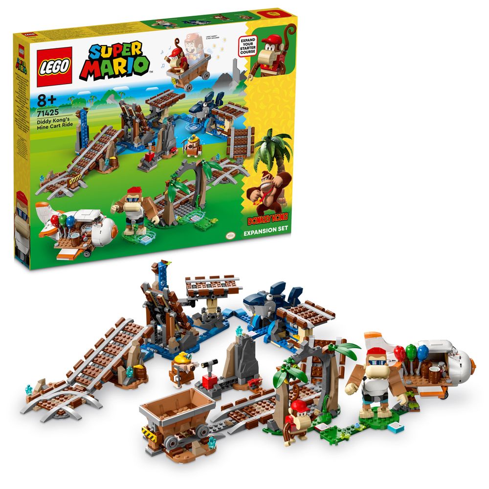 LEGO 71425 Diddy Kong&rsquo;s Mine Cart Ride Expansion Set | JB Spielwaren