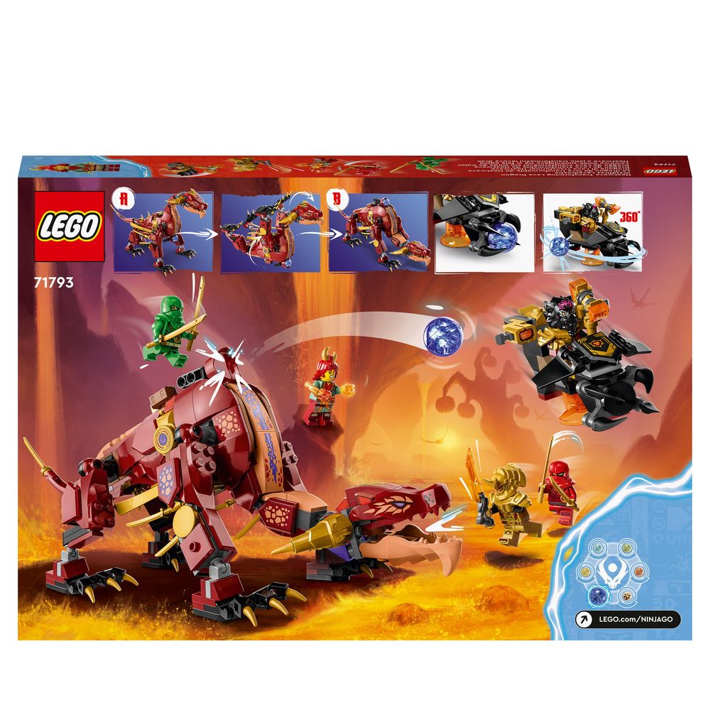 LEGO 71793 Le dragon de lave transformable de Heatwave | Boutique