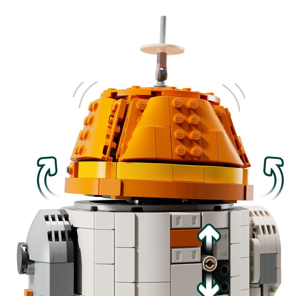 LEGO 75416 Chopper baubarer Astromech-Droide (C1-10P) mit Blind Force  Master Custom Minifigur