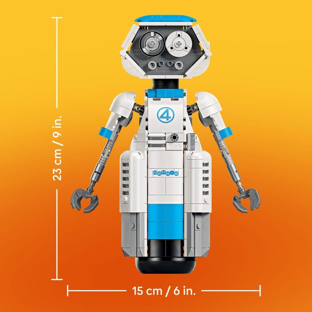 LEGO 76339 H.E.R.B.I.E. Größenreferenz – 23 cm hoch, 15 cm breit