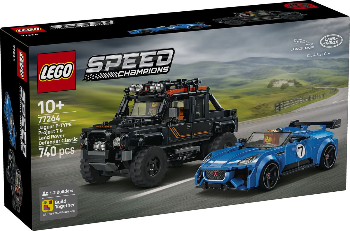 LEGO 77264 Jaguar Project 7 und Land Rover Defender – Speed Champions Doppelpack