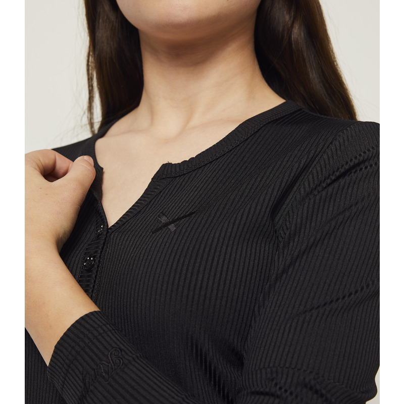 Haut Manches Longues Kingsland Wakely – Femme – Noir – Collection été 2022 Dressage
