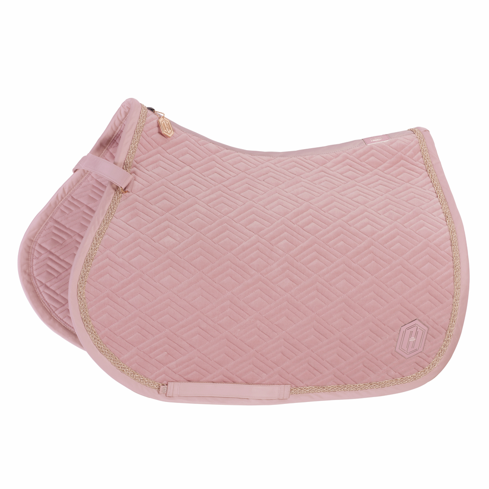 Eskadron Saddle Cloth VELVET EMBLEM pearl rose Heritage AW