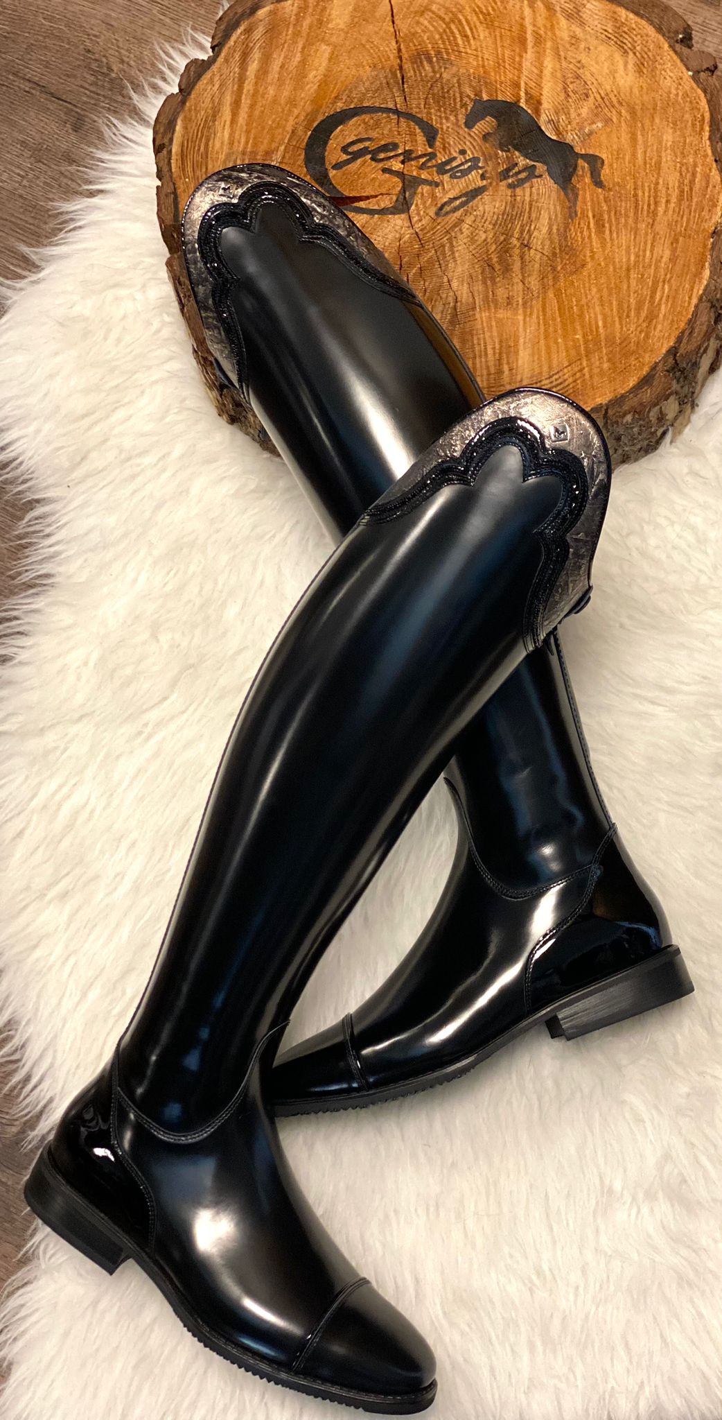 Deniro Dressurstiefel 38 DeNiro Dressurstiefel Messapico/G Black