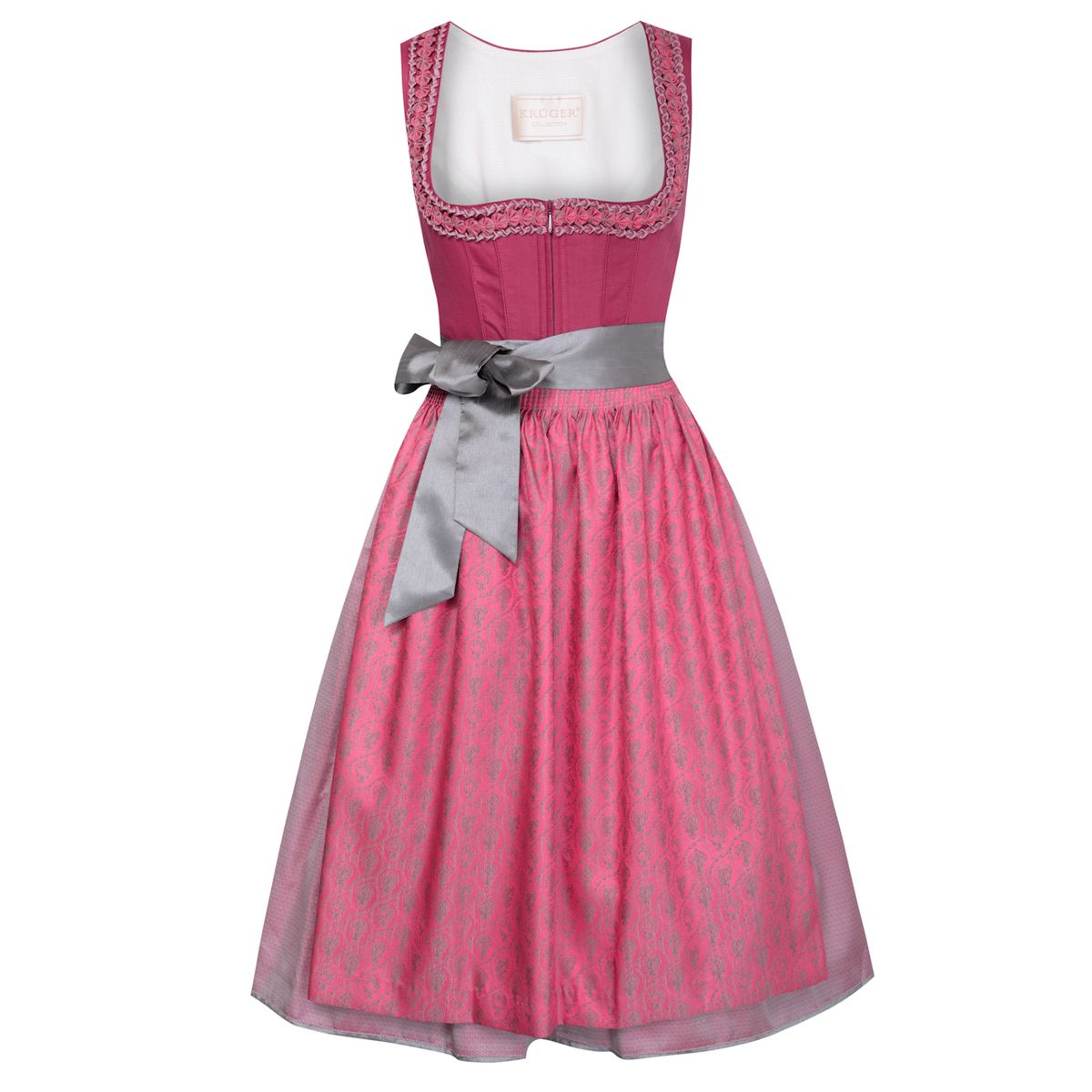 Midi Dirndl Fannerl In Pink Von Krüger Collection Finest Trachtende 8383