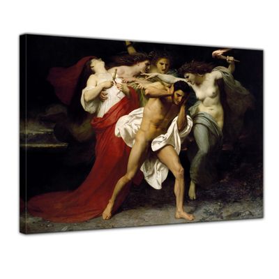 Leinwandbild - Alte Meister - William-Adolphe Bouguereau - Orestes wird von Furien gehetzt