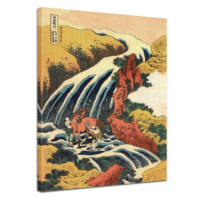 Kunstdruck - Alte Meister - Katsushika Hokusai - Yoshitsune Umarai Wasserfall
