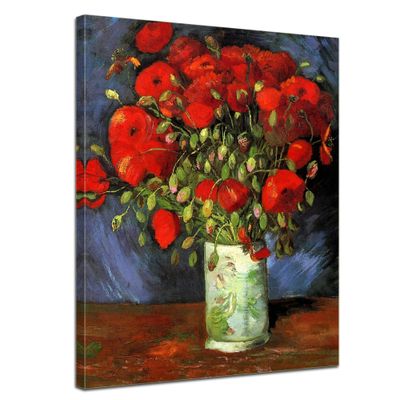 Kunstdruck - Alte Meister - Vincent van Gogh - Vase mit roten Mohnblumen